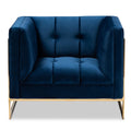 Button Tufted Velvet Accent Chair | Bali Loom Ambra | Oroatrade.com