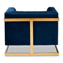 Button Tufted Velvet Accent Chair | Bali Loom Ambra | Oroatrade.com