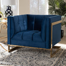 Button Tufted Velvet Accent Chair | Bali Loom Ambra | Oroatrade.com