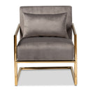 Velvet Cantilevered Lounge Chair | Bali Loom Mira | Oroatrade.com