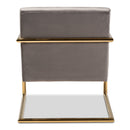 Velvet Cantilevered Lounge Chair | Bali Loom Mira | Oroatrade.com