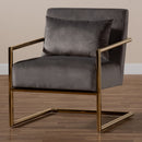 Velvet Cantilevered Lounge Chair | Bali Loom Mira | Oroatrade.com