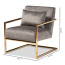 Velvet Cantilevered Lounge Chair | Bali Loom Mira | Oroatrade.com