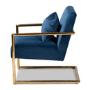 Velvet Cantilevered Lounge Chair | Bali Loom Mira | Oroatrade.com