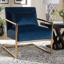 Velvet Cantilevered Lounge Chair | Bali Loom Mira | Oroatrade.com