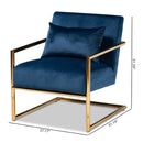 Velvet Cantilevered Lounge Chair | Bali Loom Mira | Oroatrade.com