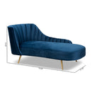 Contract furniture - Blue Velvet Chaise - www.oroatrade.com