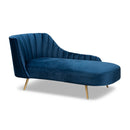 Contract furniture - Blue Velvet Chaise - www.oroatrade.com
