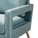 Velvet Open Armed Accent Chair | Bali Loom Leland | Oroatrade.com