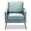 Velvet Open Armed Accent Chair | Bali Loom Leland | Oroatrade.com