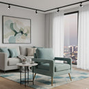 Velvet Open Armed Accent Chair | Bali Loom Leland | Oroatrade.com