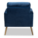 Velvet Open Armed Accent Chair | Bali Loom Leland | Oroatrade.com