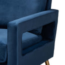 Velvet Open Armed Accent Chair | Bali Loom Leland | Oroatrade.com