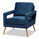 Velvet Open Armed Accent Chair | Bali Loom Leland | Oroatrade.com