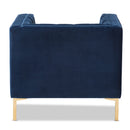 Button Tufted Velvet Lounge Chair | Bali Loom Zanetta | Oroatrade.com
