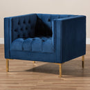 Button Tufted Velvet Lounge Chair | Bali Loom Zanetta | Oroatrade.com
