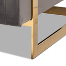 Gold Framed Velvet Accent Chair | Bali Loom Matteo | Oroatrade.com