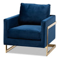 Gold Framed Velvet Accent Chair | Bali Loom Matteo | Oroatrade.com