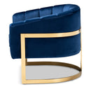 Blue Velvet Accent Chair | Bali Loom Tomasso | Oroatrade.com