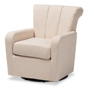 Beige Fabric Swivel Chair | Bali Loom Rayner | Oroatrade.com