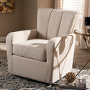 Beige Fabric Swivel Chair | Bali Loom Rayner | Oroatrade.com