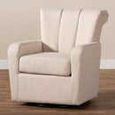 Beige Fabric Swivel Chair | Bali Loom Rayner | Oroatrade.com