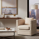 Tufted Beige Swivel Chair | Bali Loom Micah | Oroatrade.com