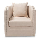 Tufted Beige Swivel Chair | Bali Loom Micah | Oroatrade.com