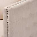 Tufted Beige Swivel Chair | Bali Loom Micah | Oroatrade.com