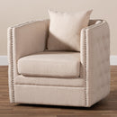 Tufted Beige Swivel Chair | Bali Loom Micah | Oroatrade.com