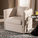 Tufted Beige Swivel Chair | Bali Loom Micah | Oroatrade.com