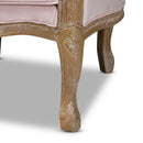 Tufted Pink Velvet Accent Chair | Bali Loom Genevieve | Oroatrade.com