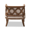 Button Tufted Beige Accent Barrel Chair | Bali Loom Esme | Oroatrade.com