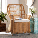 Scalloped Rattan Accent Chair | Bali Loom Teresa | Oroatrade.com