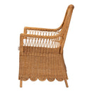 Scalloped Rattan Accent Chair | Bali Loom Teresa | Oroatrade.com