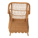 Scalloped Rattan Accent Chair | Bali Loom Teresa | Oroatrade.com