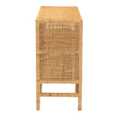 Mahogany Framed Rattan Cabinet | Bali Loom Vivan | Oroatrade.com