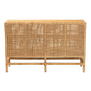 Mahogany Framed Rattan Cabinet | Bali Loom Vivan | Oroatrade.com