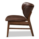 Brown Leather Effect Accent Chair | Bali Loom Marcos | Oroatrade.com