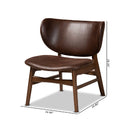 Brown Leather Effect Accent Chair | Bali Loom Marcos | Oroatrade.com