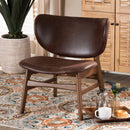 Brown Leather Effect Accent Chair | Bali Loom Marcos | Oroatrade.com