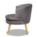Round Velvet Accent Chair | Bali Loom Baptiste | Oroatrade.com