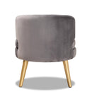 Round Velvet Accent Chair | Bali Loom Baptiste | Oroatrade.com