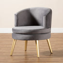 Round Velvet Accent Chair | Bali Loom Baptiste | Oroatrade.com