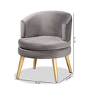 Round Velvet Accent Chair | Bali Loom Baptiste | Oroatrade.com