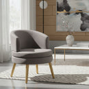 Round Velvet Accent Chair | Bali Loom Baptiste | Oroatrade.com