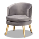 Round Velvet Accent Chair | Bali Loom Baptiste | Oroatrade.com