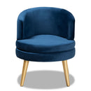 Round Velvet Accent Chair | Bali Loom Baptiste | Oroatrade.com