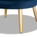 Round Velvet Accent Chair | Bali Loom Baptiste | Oroatrade.com
