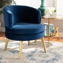 Round Velvet Accent Chair | Bali Loom Baptiste | Oroatrade.com